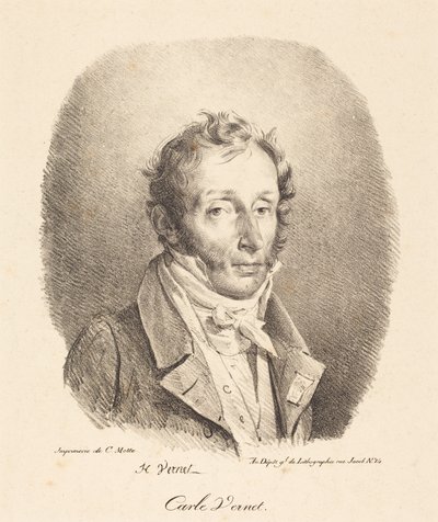Byst av Carle Vernet av Horace Vernet