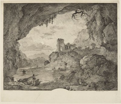 Fiske i månsken av Horace Vernet