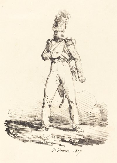 Grenadjär av Emile Jean Horace Vernet