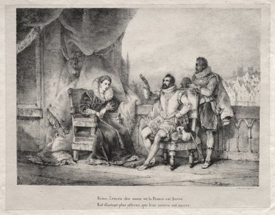 Marie de Medici och Henrik IV av Frankrike av Horace Vernet