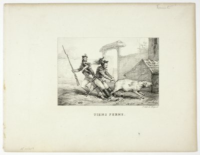 Håll fast av Emile Jean Horace Vernet