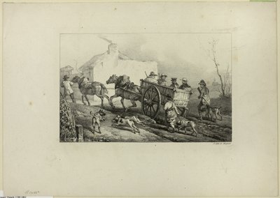 Jägare av Emile Jean Horace Vernet