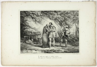 Han lämnar denna dygdiga gamla man med ånger... av Horace Vernet