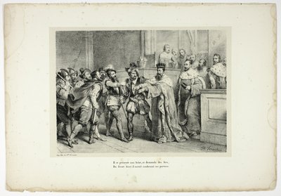 Han går till Sexton och ber om strykjärn... av Horace Vernet