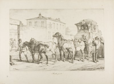 Mailcoach av Emile Jean Horace Vernet