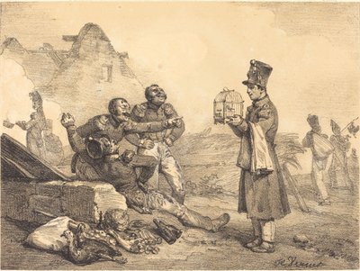 Min korpral, jag kunde bara ha det av Emile Jean Horace Vernet