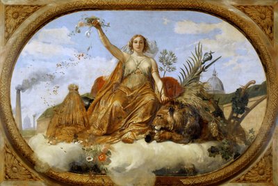 Peace Ceiling-målning, Salle des Pas Perdus, 1839-1847. av Emile Jean Horace Vernet