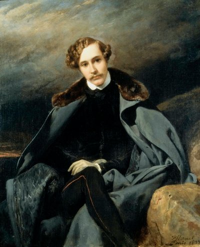 Porträtt av prins Alexander Ivanovich Baryatinsky 1815-1879, 1837. av Emile Jean Horace Vernet