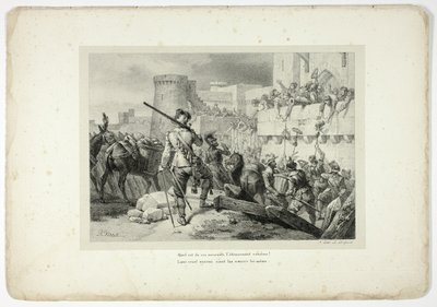 Hur förvånade är inte dessa döende människor... av Horace Vernet