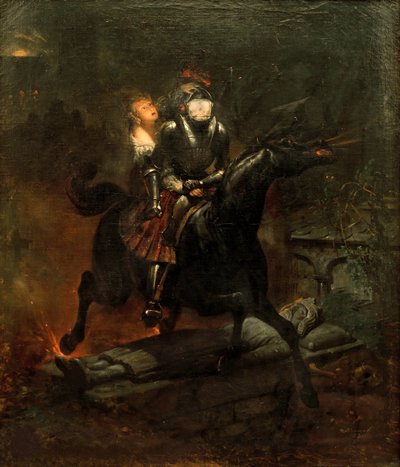 Balladen om Lenora, 1839. av Emile Jean Horace Vernet