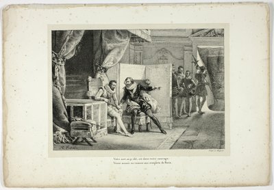"Ditt öde", sa jag, "ligger i ditt mod... av Horace Vernet