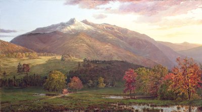 Mount Monroe och Adams, c.1874 olja på panel av Horace Wolcott Robbins