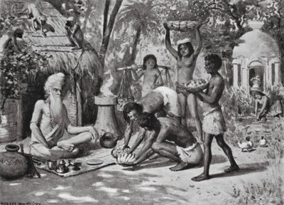 En eremit i tider bortom datum (litografi) av Horace van Ruith
