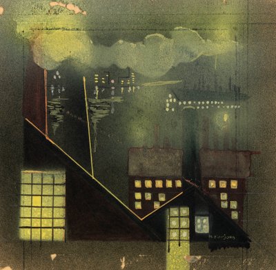 Industry at Night, ca. 1940. av Horatio C. Forjohn