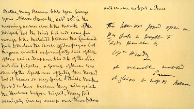 Brev från Lord Horatio Nelson till Lady Emma Hamilton, 19 oktober 1805 av Horatio Nelson