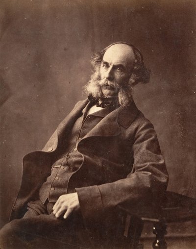 Porträtt av en sittande gentleman, ca. 1856-59. av Horatio Ross