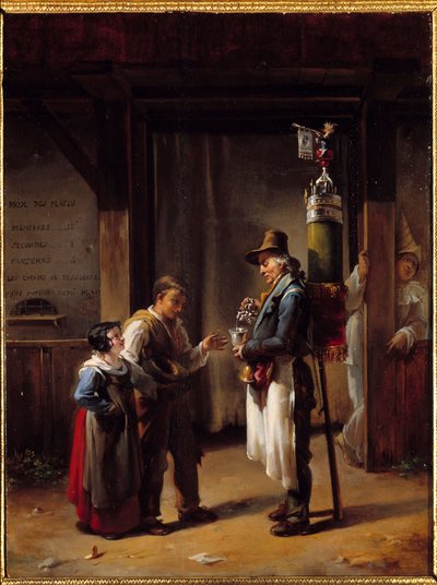 Coco-handlaren. Målning av Hortense Lecot (1809-1868) av Hortense Lecot