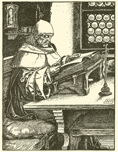 Från Otto Of The Silver Hand (gravyr) av Howard (after) Pyle