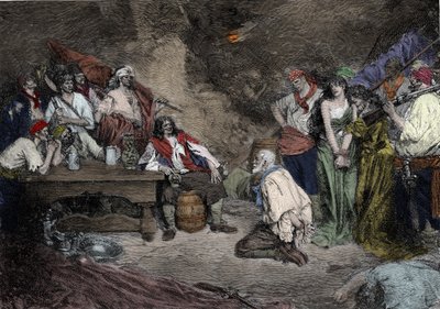 Sir Henry Morgan på Porto Bello av Howard (after) Pyle