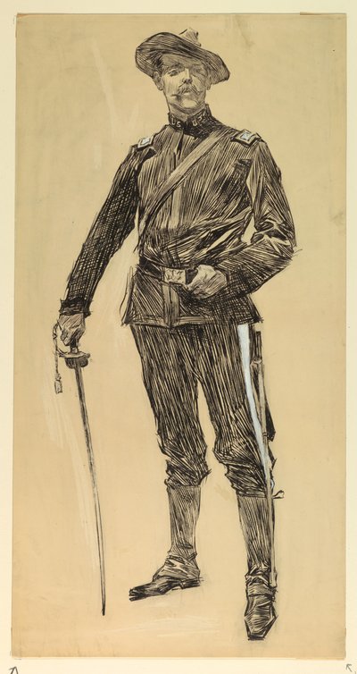 Amerikansk officer (spanska amerikanska kriget) av Howard Chandler Christy