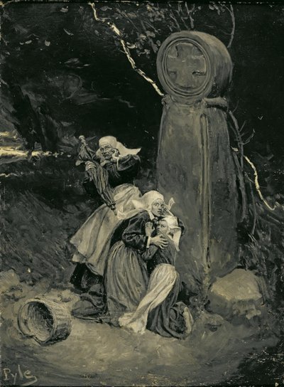 Breton Peasants at a Wayside Cross, från 