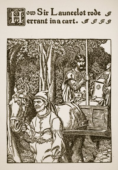 Hur Sir Launcelot åkte vilse i en vagn, illustration från 