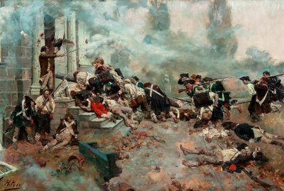 Attacken mot Chew House av Howard Pyle