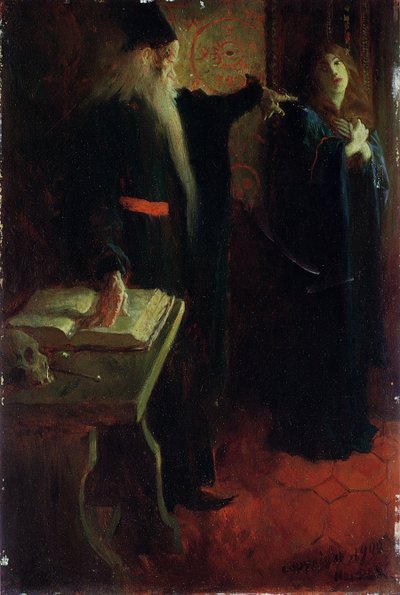 Sanningen i templet, från "The Pilgrimage of Truth" av Howard Pyle av Howard Pyle