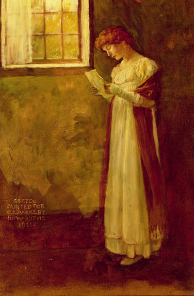 Untitled (Woman by a Window) av Howard Pyle
