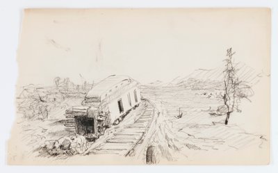 Utan titel (urspårad buss) av Howard Russell Butler