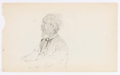 Utan titel (Huvud av skäggig man) av Howard Russell Butler