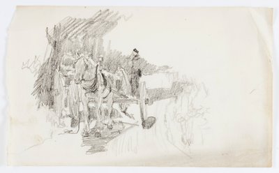 Utan titel (hästdragen vagn) av Howard Russell Butler