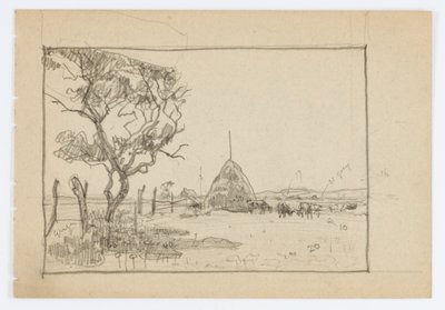 Utan titel (Träd med Hayrick) av Howard Russell Butler