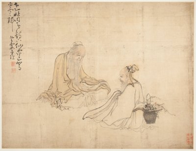 Landskap och figurer: Figurer av Huang Shen