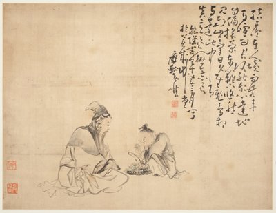 Landskap och figurer: Figurer av Huang Shen