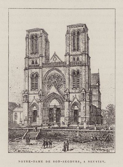 Notre-Dame De Bon-Secours, A Neuvizy (gravyr) av Hubert Clerget