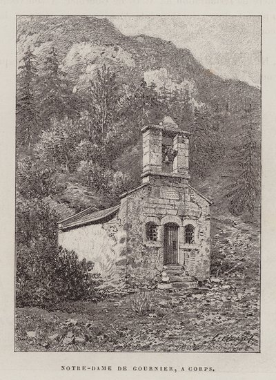 Notre-Dame De Gournier, A Corps (gravyr) av Hubert Clerget