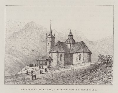 Notre-Dame De La Vie, A Saint-Martin De Belleville (gravyr) av Hubert Clerget