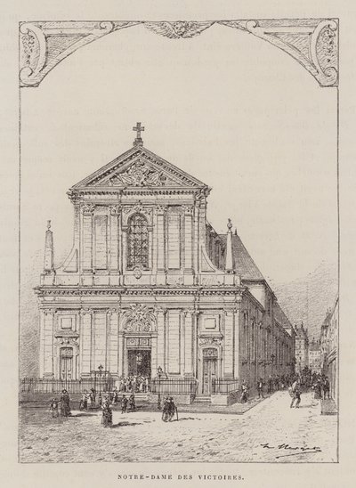 Notre-Dame Des Victoires (gravyr) av Hubert Clerget