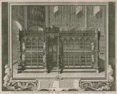 Ett ståtligt monument till minne av kung Henrik VII och hans drottning av Hubert Francois Gravelot