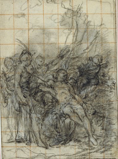 Adonis död (?) av Hubert Francois Gravelot