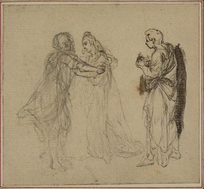 Studie till Lucains "La Pharsale", Canto II av Hubert Francois Gravelot
