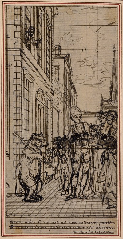 Studie till vinjett-frontispiece i Poncelets "Principes Generaux Pour Servir à l