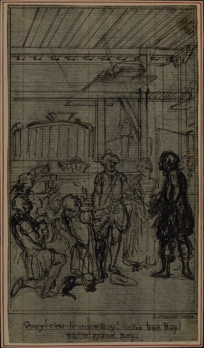 Studie till vinjett-frontispiece till Colle