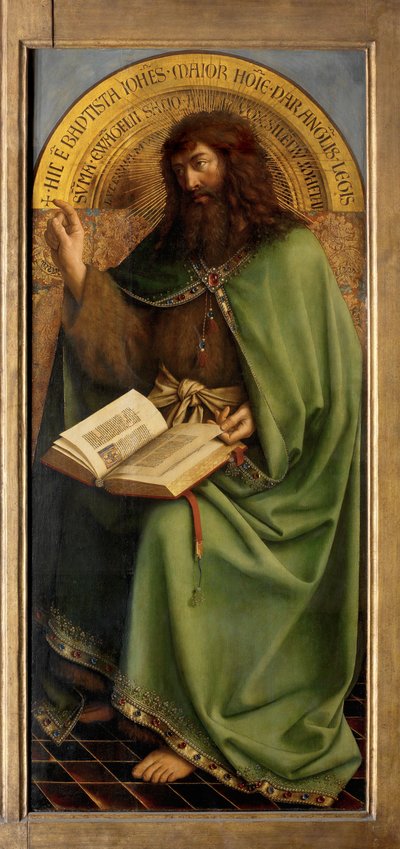 Johannes Döparen, detalj från Gents altartavla av Hubert & Jan van (1390 1441) Eyck
