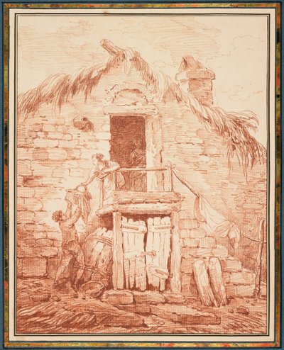 En stenstuga av Hubert Robert