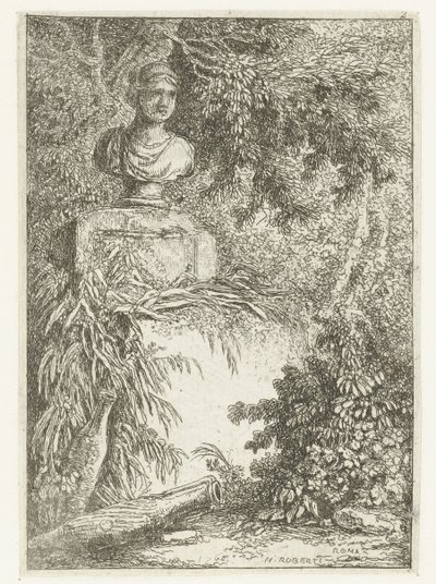 Sätta dit Les Soirees de Rome (serietitel) Romerska ansikten (serietitel) av Hubert Robert