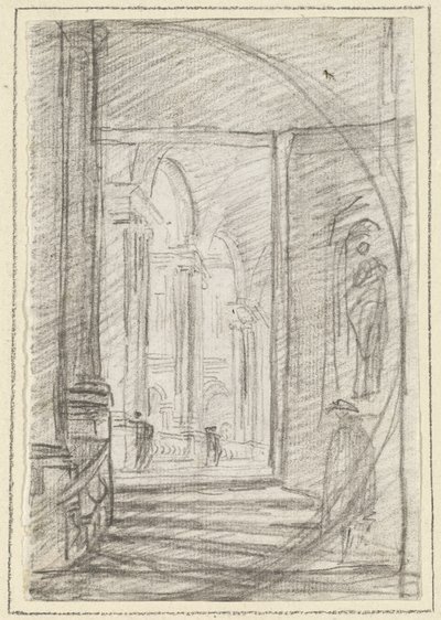 Interiör av ett romerskt palats av Hubert Robert