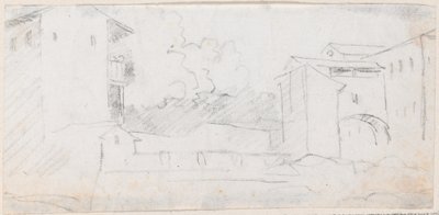 Italiensk stadsscen av Hubert Robert