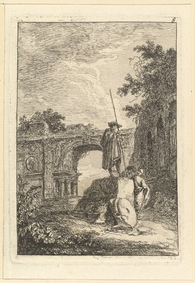 Triumfbågen.n.d. av Hubert Robert